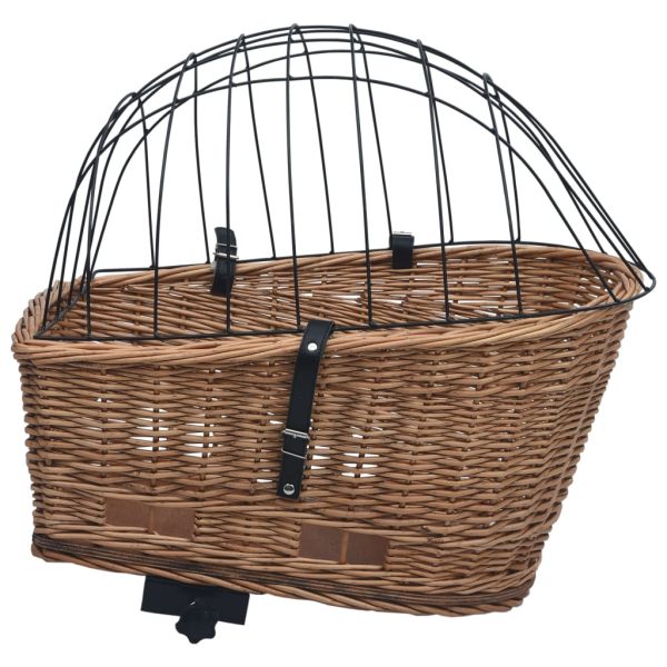 Fietsmand Voor Bagagedrager 55X31X36 Cm Natuurlijk Wilgen - Afbeelding 5