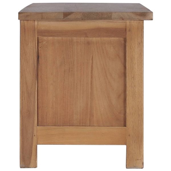 Tv-Meubel 90X30X35 Cm Massief Teakhout - Afbeelding 5