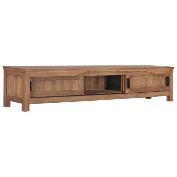 Tv-Meubel 150X30X30 Cm Massief Teakhout - Afbeelding 3