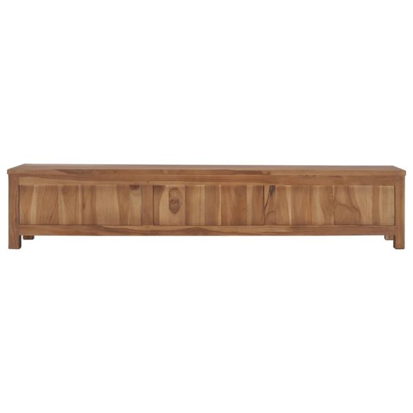 Tv-Meubel 150X30X30 Cm Massief Teakhout - Afbeelding 4