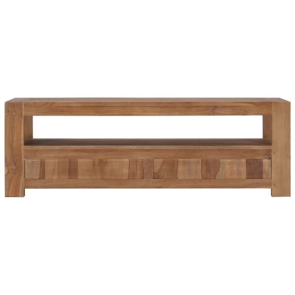 Tv-Meubel 120X30X40 Cm Massief Teakhout - Afbeelding 5