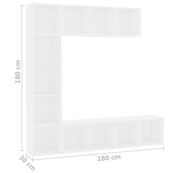 3-Delige Boekenkast-/Tv-Meubelset 180X30X180 Cm - Afbeelding 6