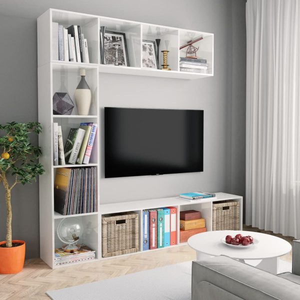 3-Delige Boekenkast-/Tv-Meubelset 180X30X180 Cm - Afbeelding 12