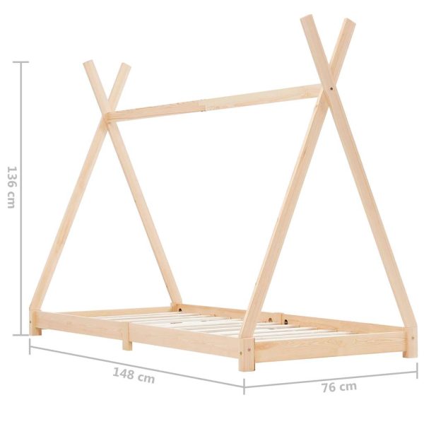 Kinderbedframe Massief Grenenhout - Afbeelding 7