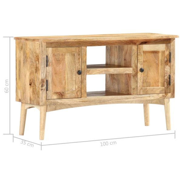 Dressoir 100X35X60 Cm Massief Mangohout - Afbeelding 6