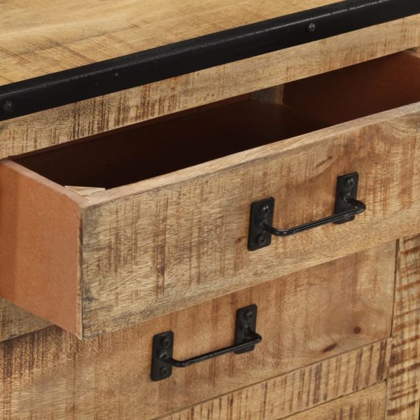 Dressoir 100X31X60 Cm Massief Ruw Mangohout - Afbeelding 8