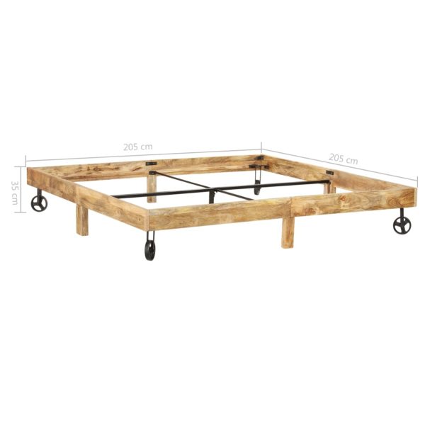 Bedframe Massief Mangohout - Afbeelding 6