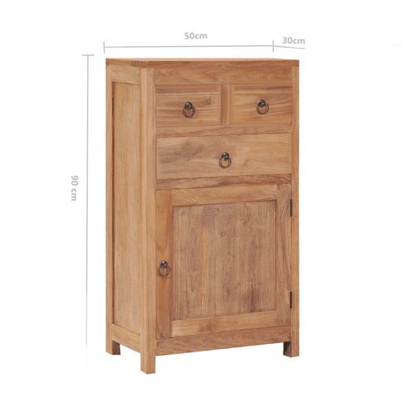 Dressoir 50X30X90 Cm Massief Teakhout - Afbeelding 8