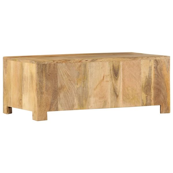 Salontafel Met 4 Lades 90X50X35 Cm Massief Mangohout - Afbeelding 3