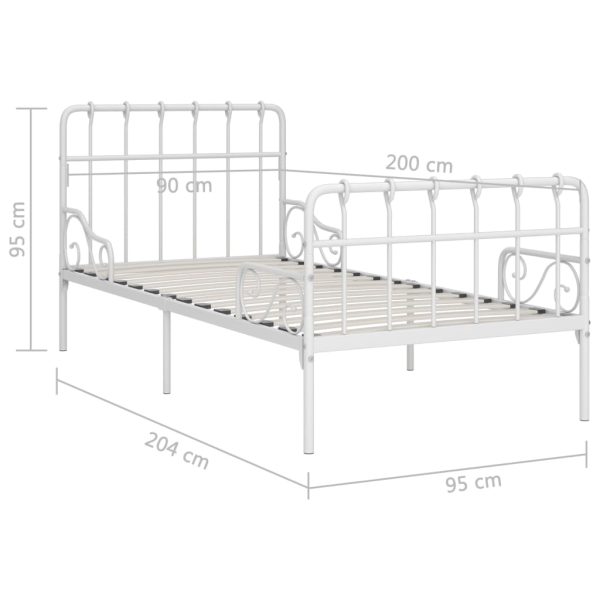 Bedframe Met Lattenbodem Metaal - Afbeelding 5