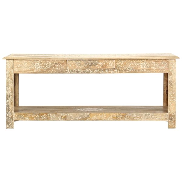 Salontafel Handgeschilderd 110X50X45 Cm Massief Mangohout - Afbeelding 2