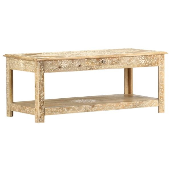 Salontafel Handgeschilderd 110X50X45 Cm Massief Mangohout - Afbeelding 7