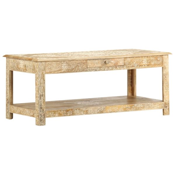 Salontafel Handgeschilderd 110X50X45 Cm Massief Mangohout - Afbeelding 8