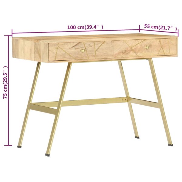 Schrijftafel Met Lades 100X55X75 Cm - Afbeelding 6