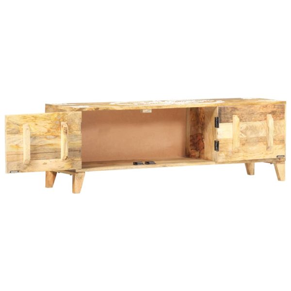 Tv-Meubel 120X30X40 Cm Massief Mangohout - Afbeelding 2