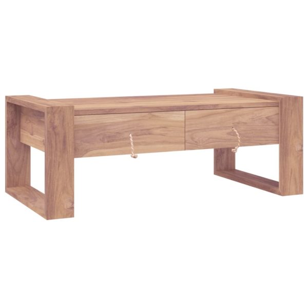 Salontafel 110X60X40 Cm Massief Teakhout - Afbeelding 2