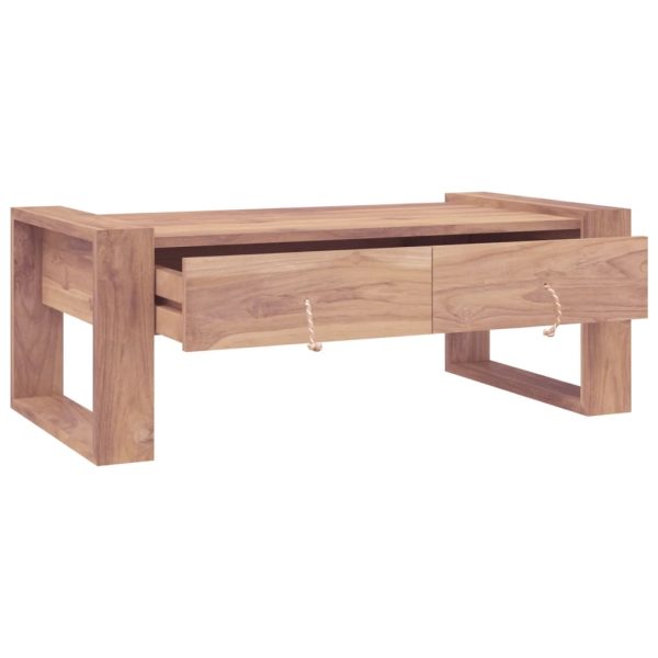 Salontafel 110X60X40 Cm Massief Teakhout - Afbeelding 3