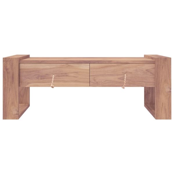 Salontafel 110X60X40 Cm Massief Teakhout - Afbeelding 4