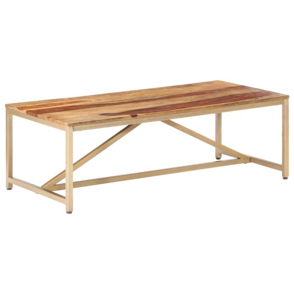 Salontafel 120X60X40 Cm Massief Hout - Afbeelding 8