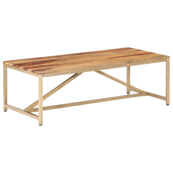 Salontafel 120X60X40 Cm Massief Hout - Afbeelding 9