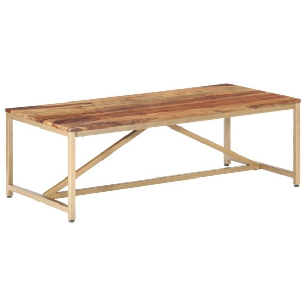 Salontafel 120X60X40 Cm Massief Hout - Afbeelding 10