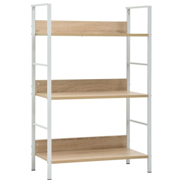 Boekenkast Met 3 Schappen 60X27,6X90,5 Cm Bewerkt Hout - Afbeelding 9