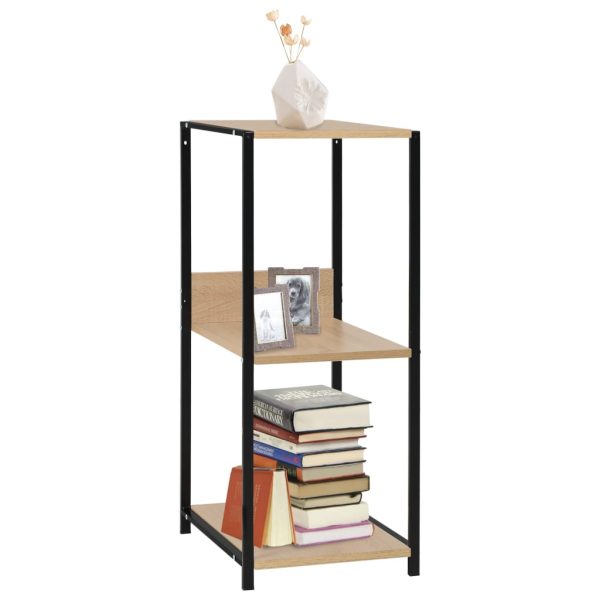 Boekenkast 33,5X39,6X79,7 Cm Bewerkt Hout - Afbeelding 8