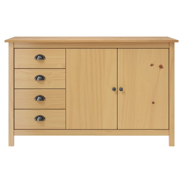 Dressoir Hill 130X40X80 Cm Massief Grenenhout Honing - Afbeelding 2