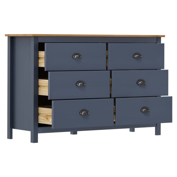 Dressoir Hill 125X40X80 Cm Massief Grenenhout - Afbeelding 3