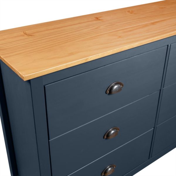 Dressoir Hill 125X40X80 Cm Massief Grenenhout - Afbeelding 4