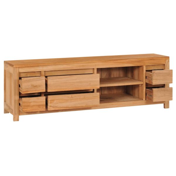 Tv-Meubel 120X30X40 Cm Massief Teakhout - Afbeelding 5