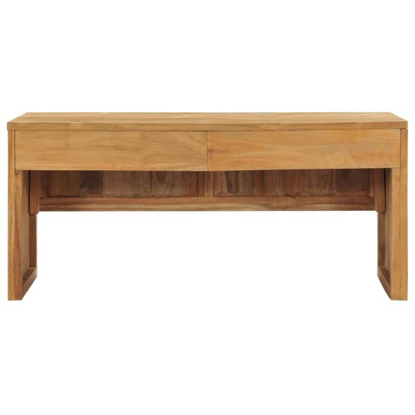 Tv-Meubel 100X35X45 Cm Massief Teakhout - Afbeelding 3