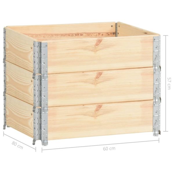 Palletopzetranden Massief Grenenhout - Afbeelding 7