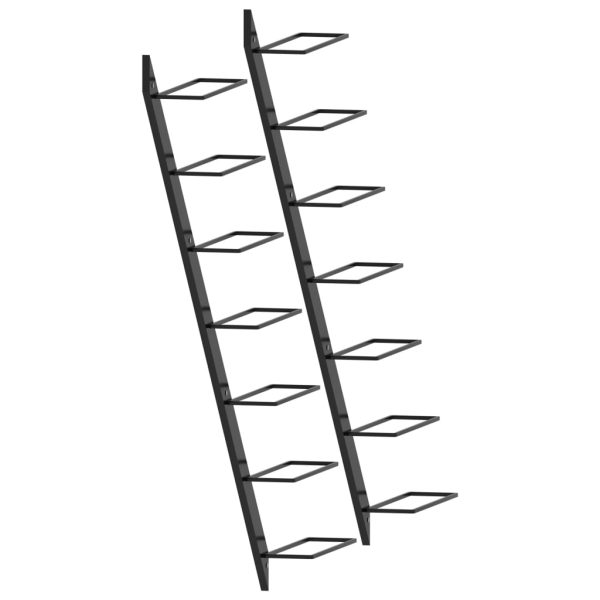 Wijnrekken Voor 14 Flessen Wandmontage Metaal - Afbeelding 3