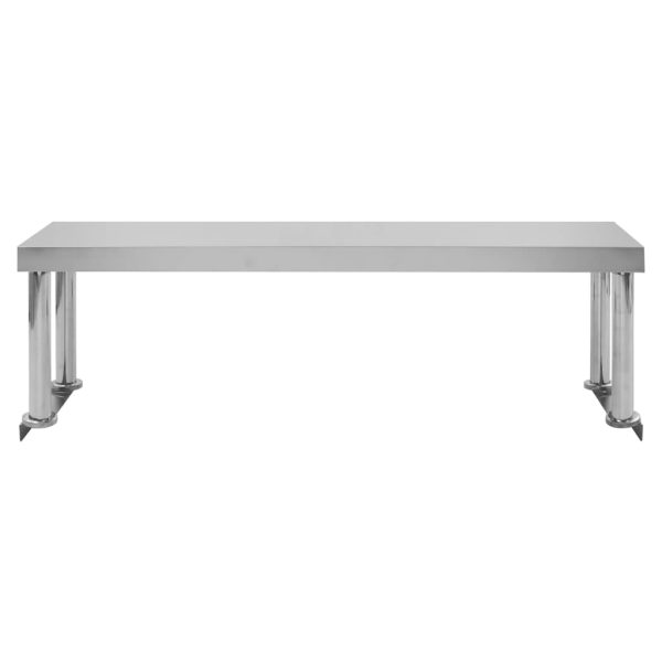 Keukenwerktafel Met Bovenschap 120X60X120 Cm Roestvrij Staal - Afbeelding 9