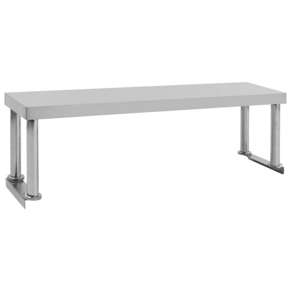 Keukenwerktafel Met Bovenschap 120X60X120 Cm Roestvrij Staal - Afbeelding 8