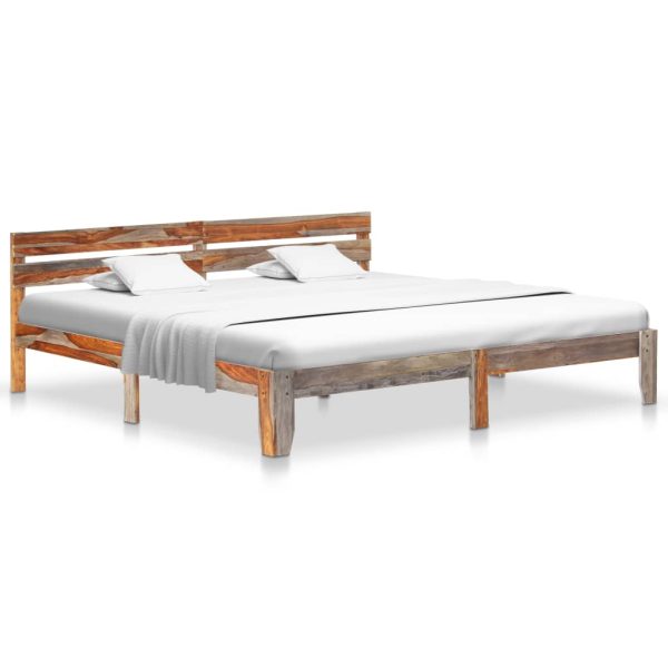 Bedframe Zonder Matras Massief Hout