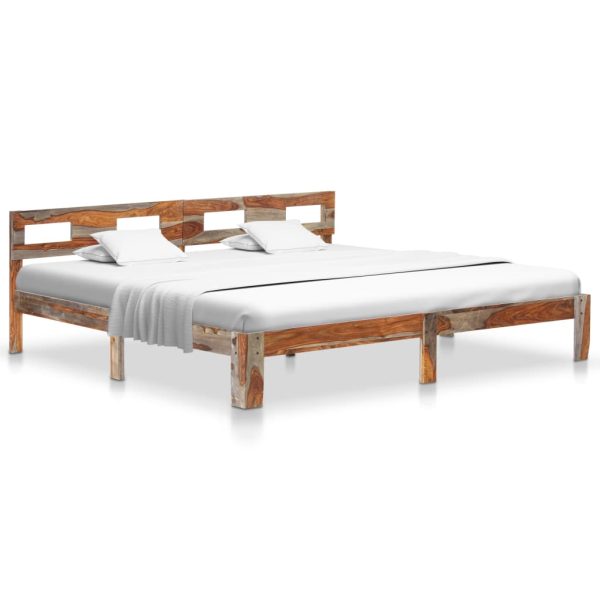 Bedframe Zonder Matras Massief Hout