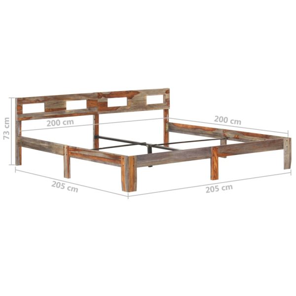 Bedframe Zonder Matras Massief Hout - Afbeelding 8