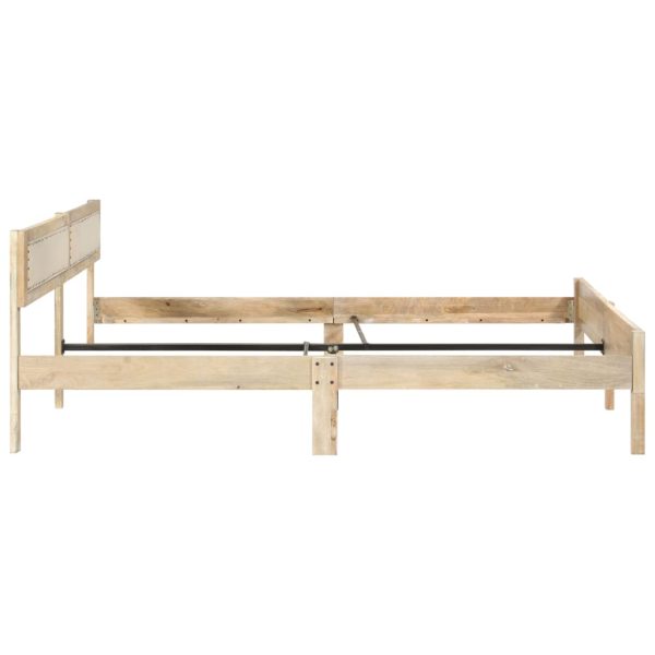 Bedframe Massief Mangohout 200 Cm - Afbeelding 4