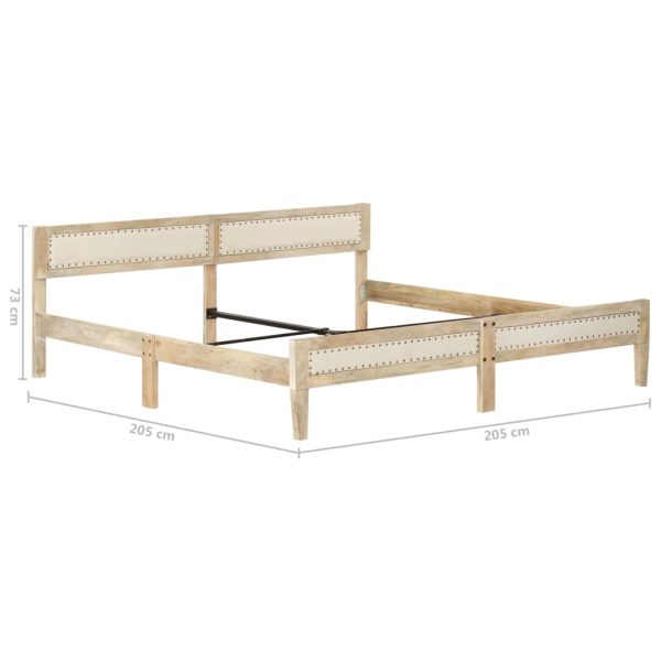 Bedframe Massief Mangohout 200 Cm - Afbeelding 6