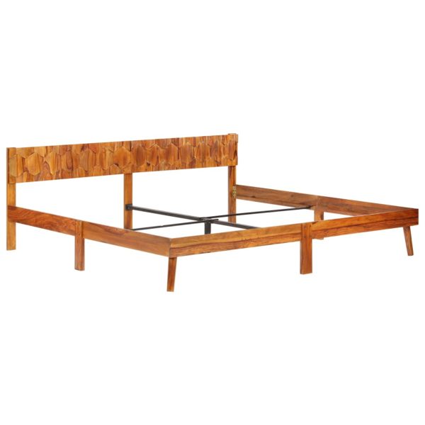 Bedframe Zonder Matras Massief Hout - Afbeelding 2