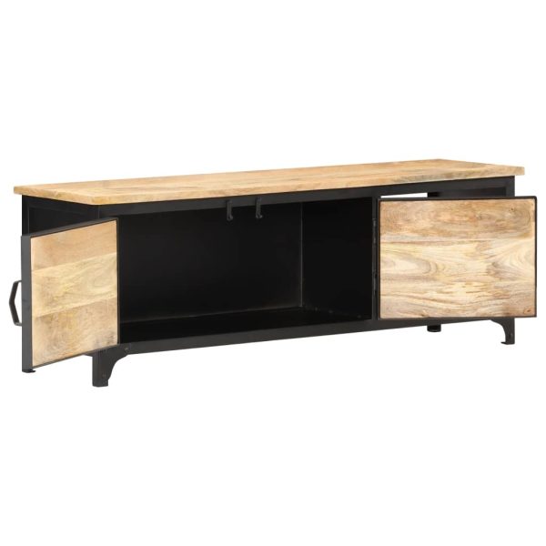 Tv-Meubel 120X30X40 Cm Massief Mangohout - Afbeelding 2