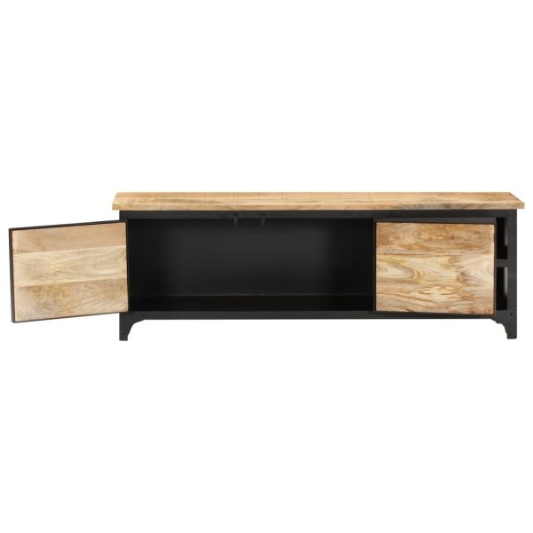 Tv-Meubel 120X30X40 Cm Massief Mangohout - Afbeelding 4