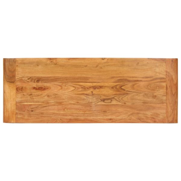 Wandtafel 110X40X76 Cm Gerecycled Hout Met Honingafwerking - Afbeelding 4