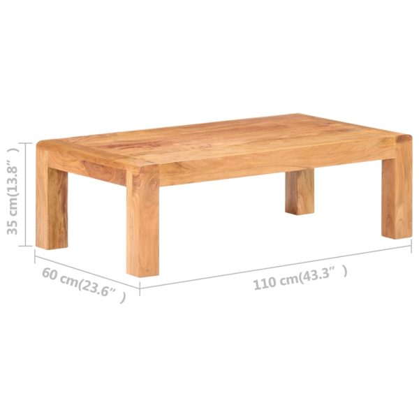 Salontafel 110X60X35 Cm Acaciahout Met Honingafwerking - Afbeelding 6