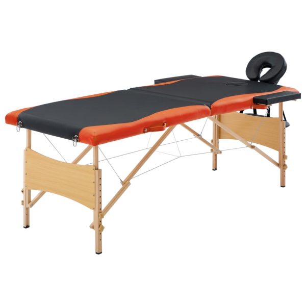 Massagetafel Inklapbaar 2 Zones Hout - Afbeelding 13