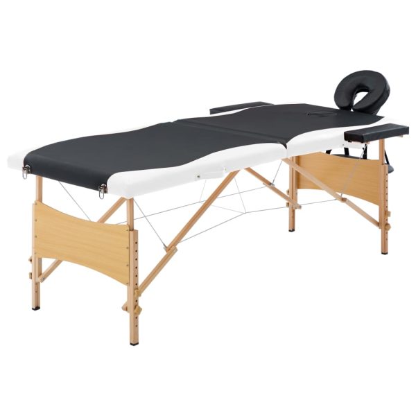 Massagetafel Inklapbaar 2 Zones Hout - Afbeelding 14