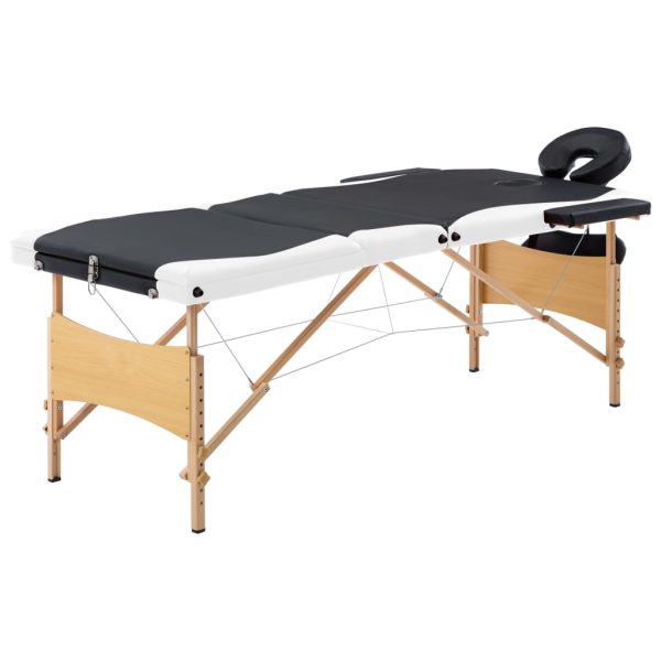 Massagetafel Inklapbaar 3 Zones Hout - Afbeelding 13