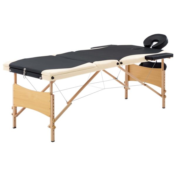 Massagetafel Inklapbaar 3 Zones Hout - Afbeelding 14